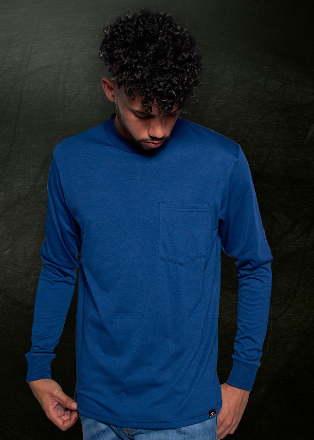 Classic Pocket T Long Sleeve - Royal