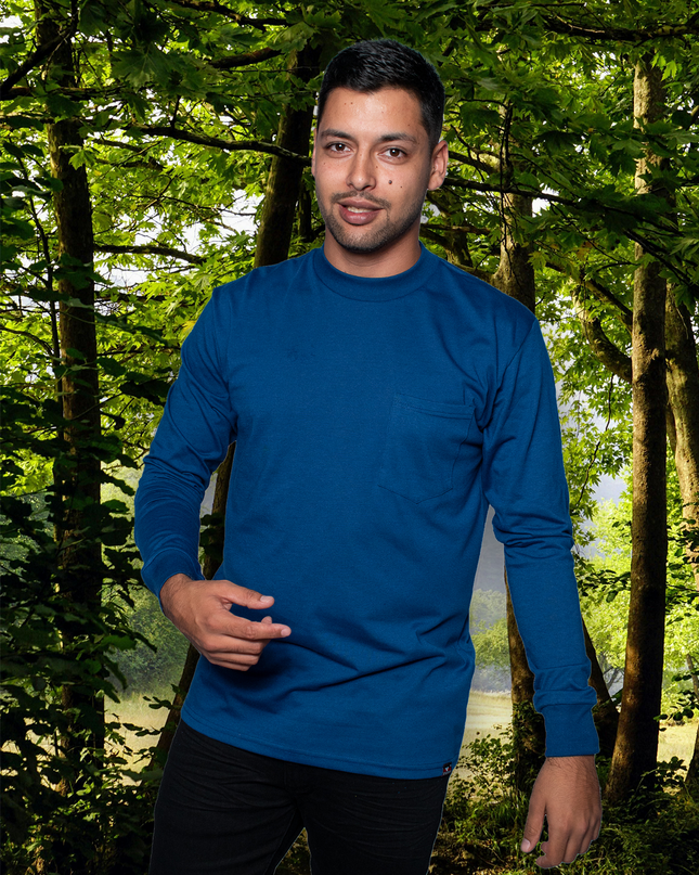 Classic Pocket T Long Sleeve - Royal