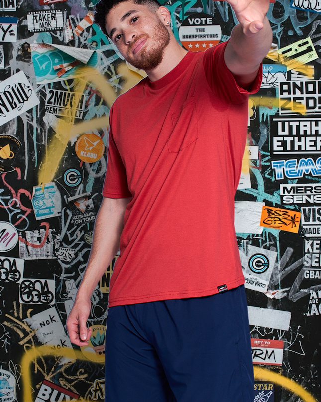 Classic Pocket T Short Sleeve - Sport Red