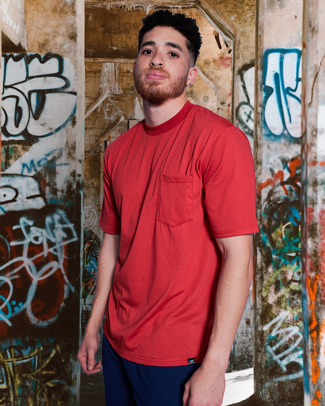 Classic Pocket T Short Sleeve - Sport Red