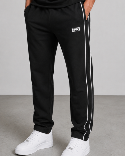 Signature Piping Pant - Black White
