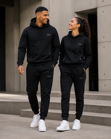 Tech Inspired Scuba Hoodie - Black