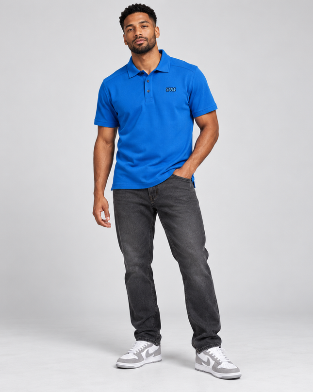 Classic Pique Golfer - Blue
