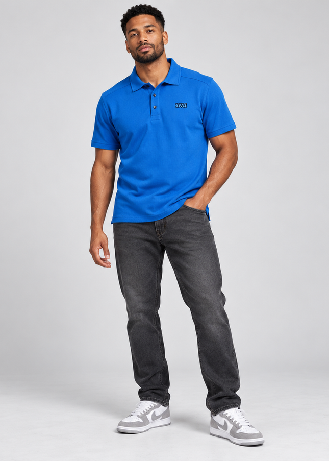Classic Pique Golfer - Blue