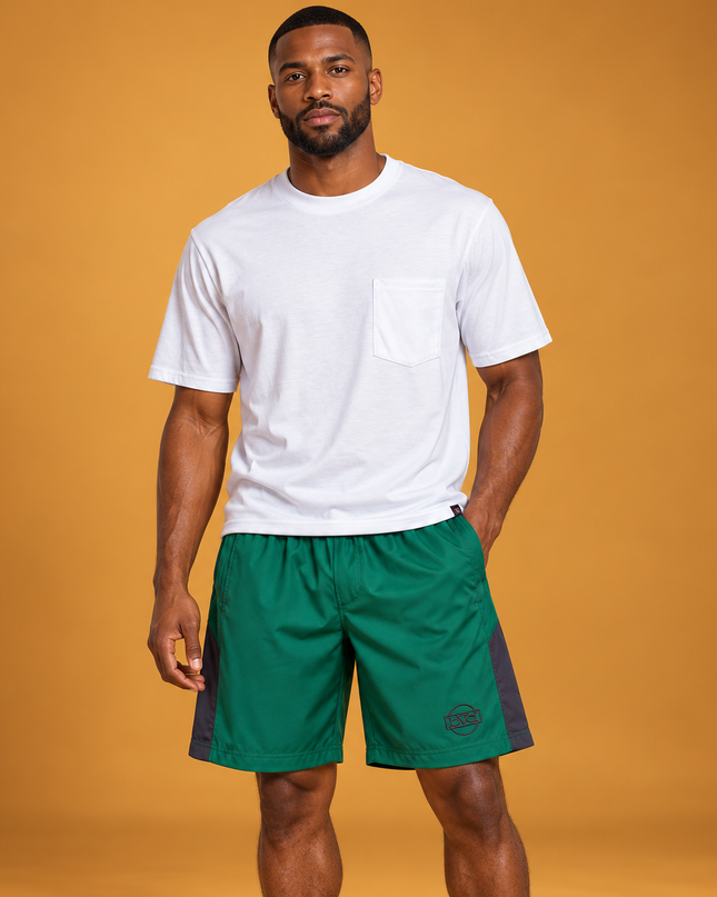 Comfort Active Shorts - Green/Ink