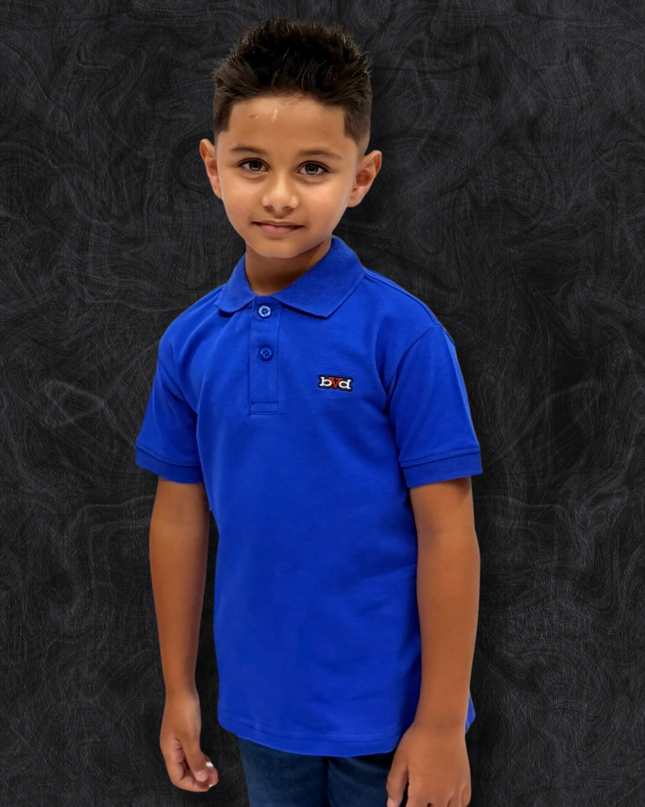 Kids Pique Golfer Short Sleeve - Cosmic