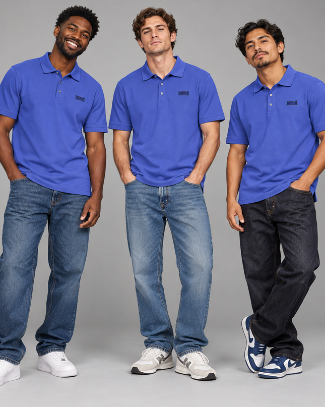 Classic Pique Golfer - Dark Purple