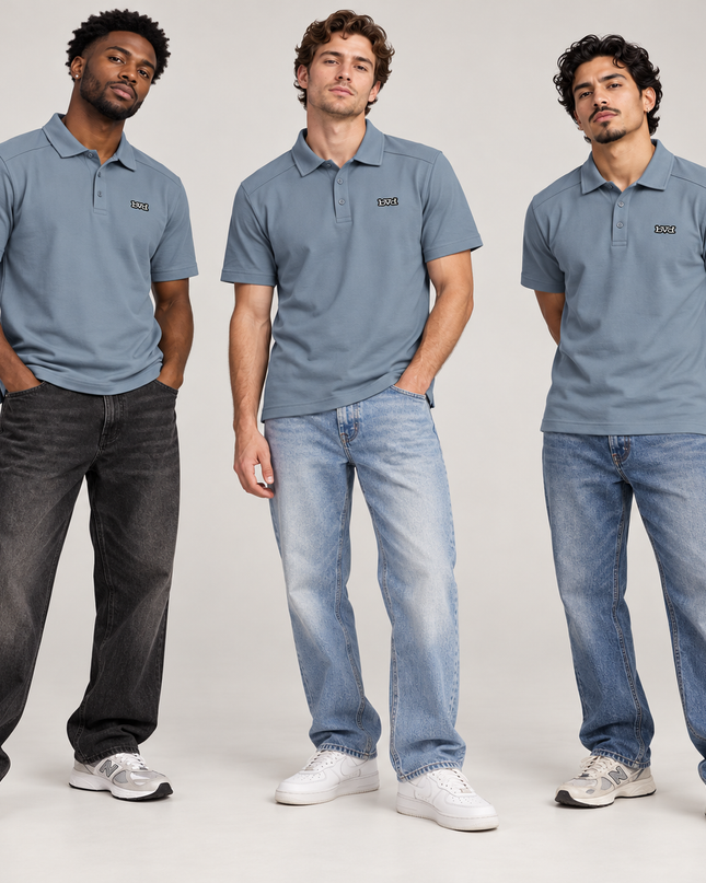 Classic Pique Golfer - Denim