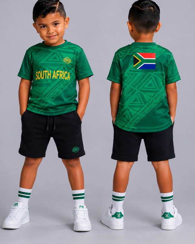 Kids South Africa Supporter Tee - Green