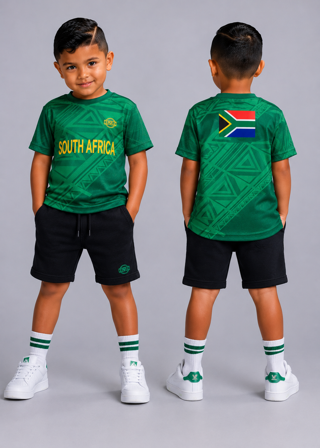 Kids South Africa Supporter Tee - Green