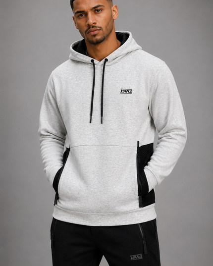 Tech Inspired Scuba Hoodie - Ice Melange