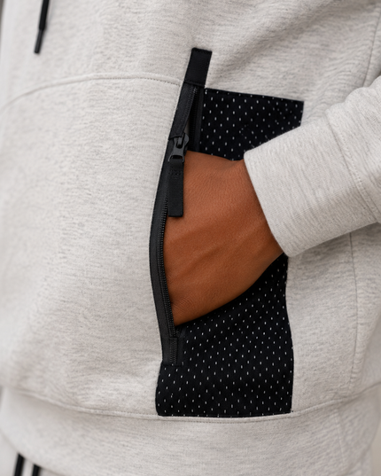 Tech Inspired Scuba Hoodie - Ice Melange