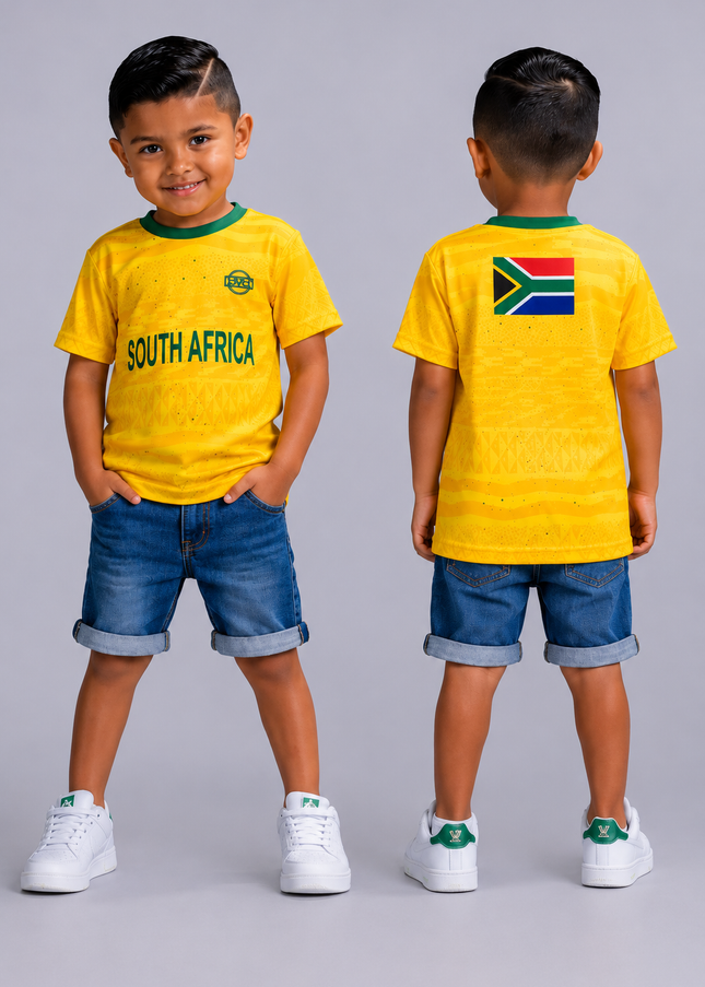 Kids South Africa Supporter Tee - Sunshine
