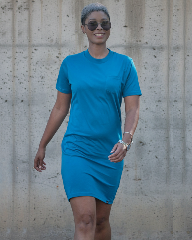 Classic Pocket T Dress - Petrol