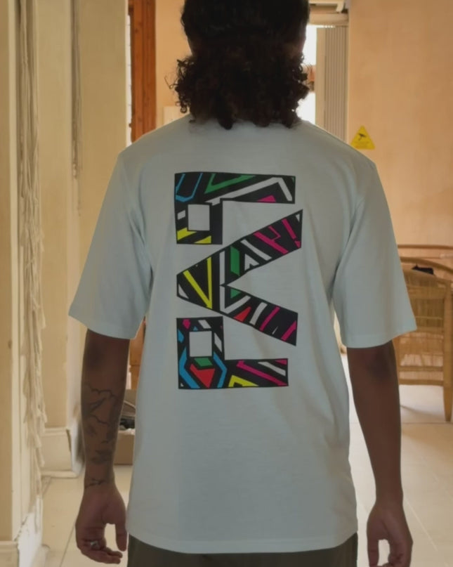 Designer Print Pocket T Short Sleeve - Ice