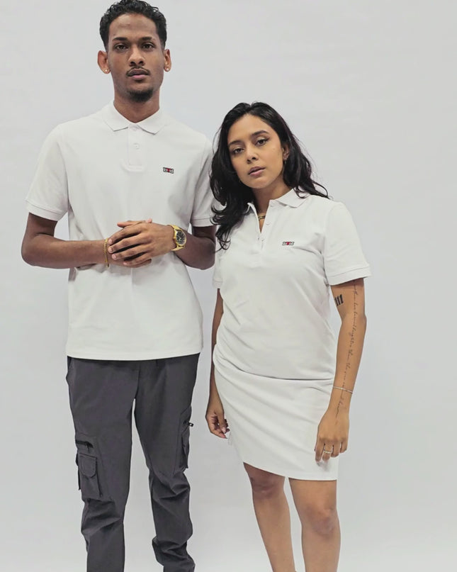 Ladies Pique Golfer Dress - White