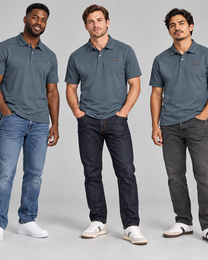 Classic Pique Golfer - Slate