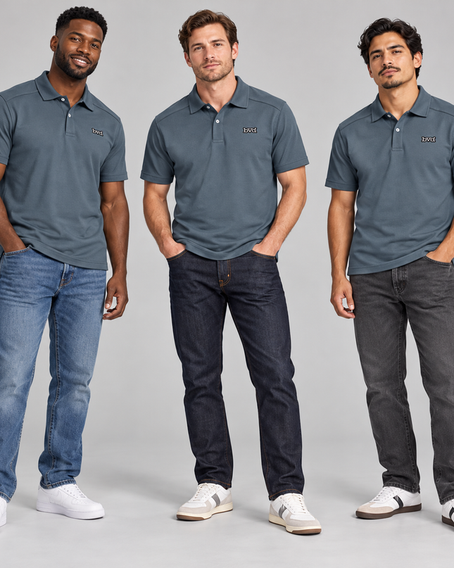 Classic Pique Golfer - Slate